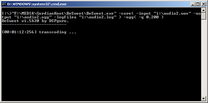 BeSweet screenshot : compression