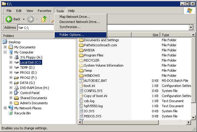 Explorer screenshot